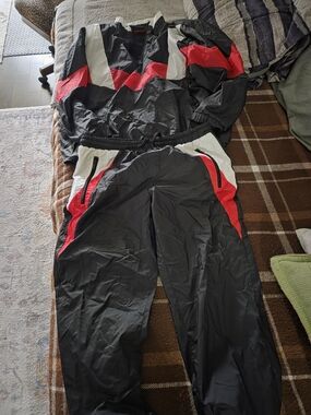 HUGO Black Jacket with Red Logo Tag